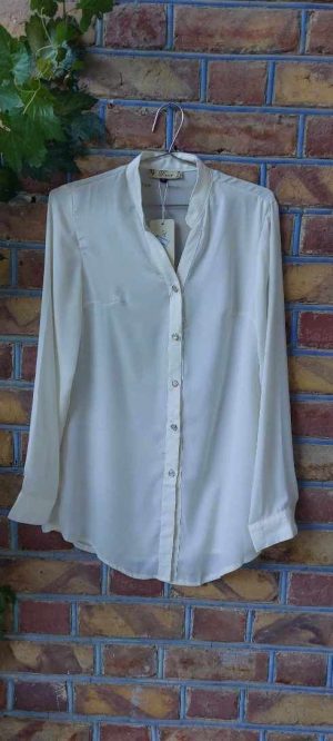 شومیز حریر شیری