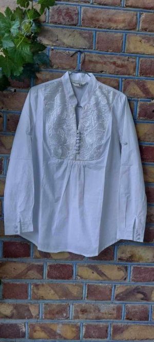 شومیز سفید گیپور دار